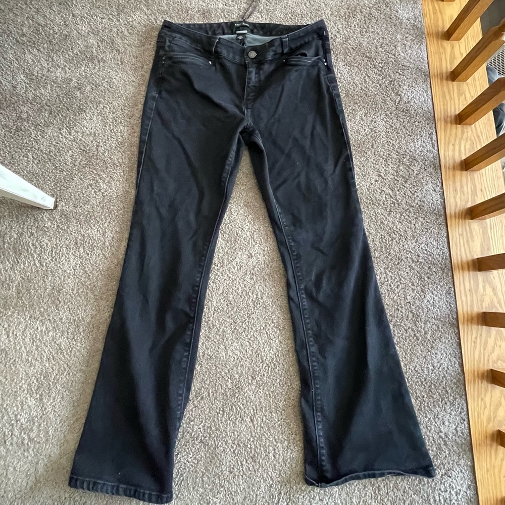 White House black market skinny flare 10s